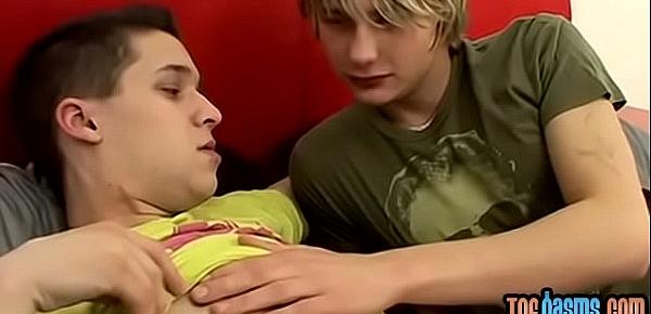  Teens Jerry and Sonny toe teasing before bareback